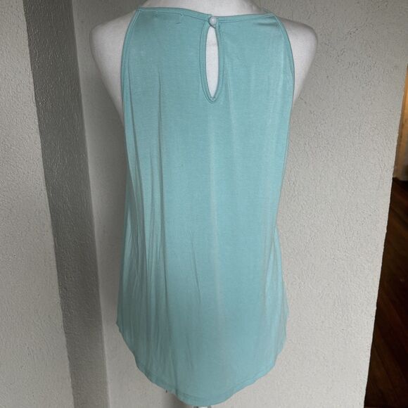 Y2K Style Bluetime Rayon Baby Blue Tank Top Size Medium - Picture 2 of 7